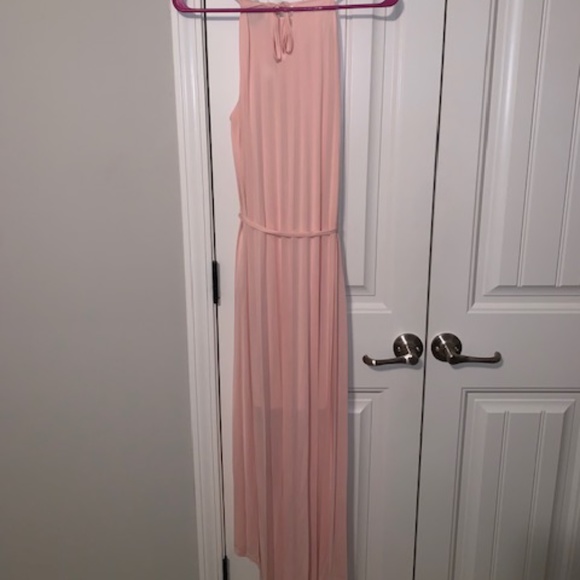 Target Mossimo Blush Pink Pleated Maxi Dress - Picture 2 of 3